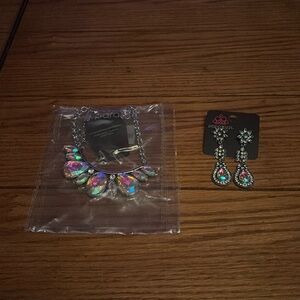 Brand new necklace, and earrings set